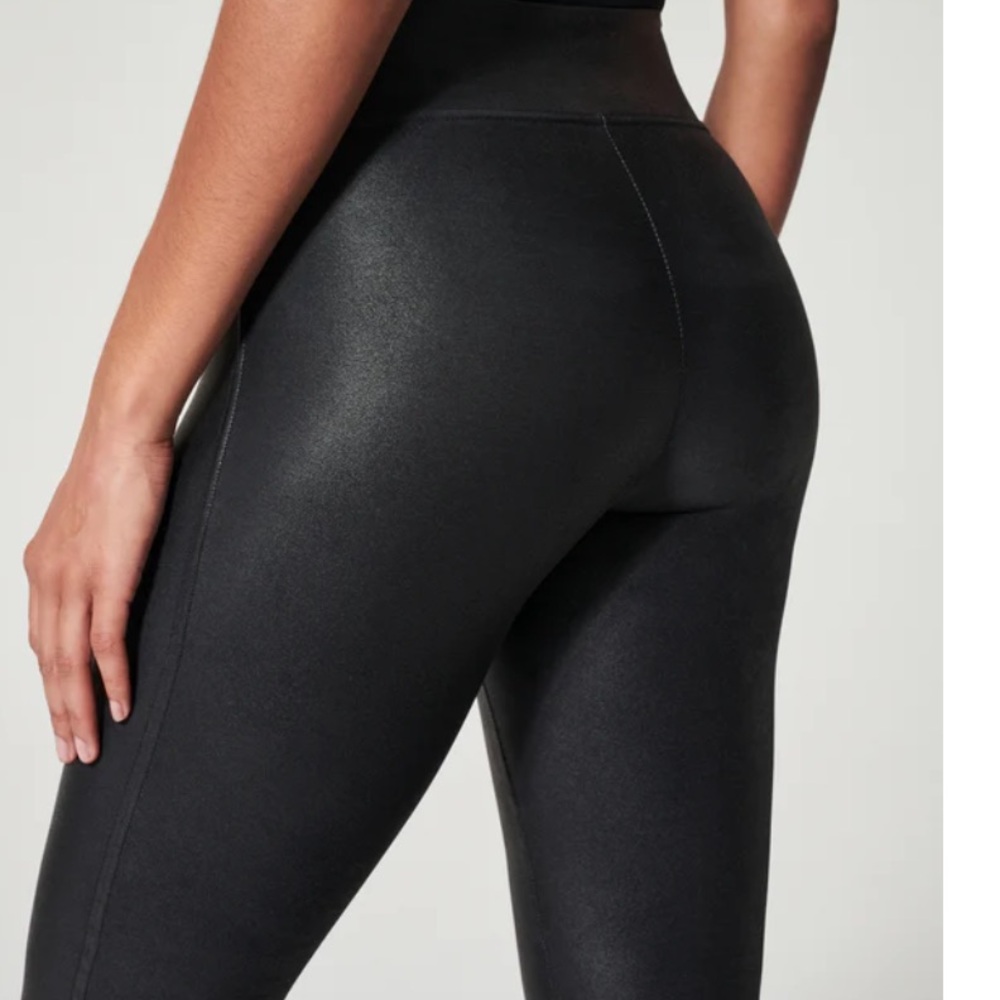 NWT SPANX Faux Leather Leggings - Picture 2 of 5